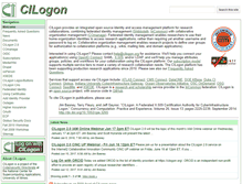 Tablet Screenshot of cilogon.org