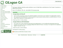 Tablet Screenshot of ca.cilogon.org